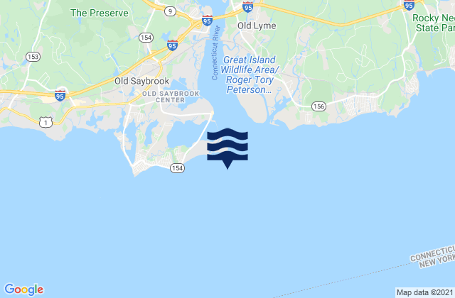 Mapa de mareas Old Saybrook (Saybrook Jetty), United States