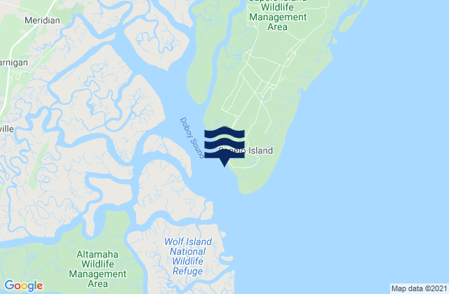 Mapa de mareas Old Tower (Sapelo Island), United States
