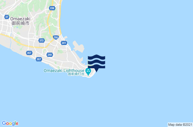Mapa de mareas Omae Saki, Japan