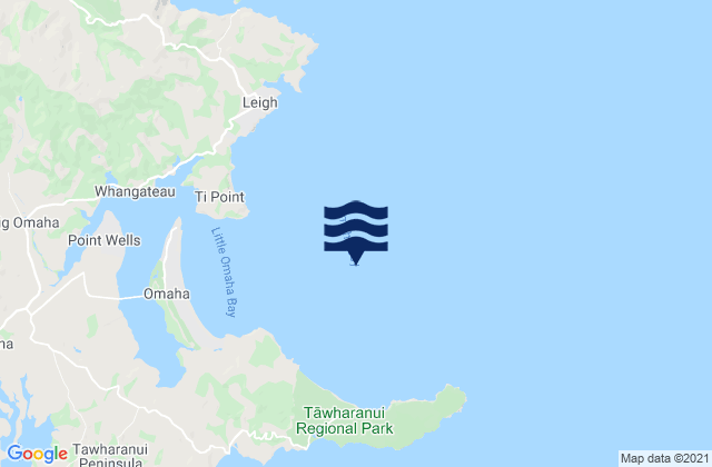 Mapa de mareas Omaha Bay, New Zealand
