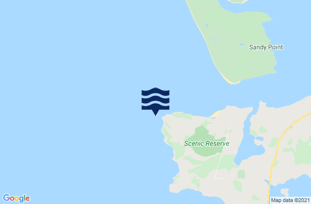 Mapa de mareas Omaui Island, New Zealand