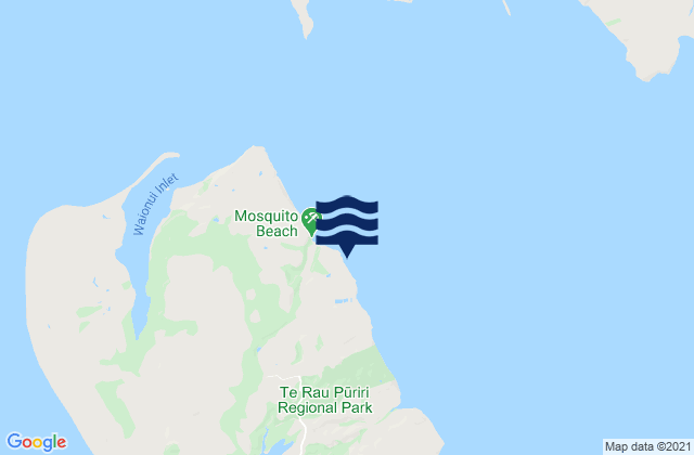Mapa de mareas Omokoiti Bay, New Zealand