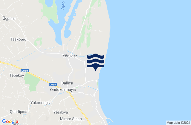 Mapa de mareas Ondokuzmayıs, Turkey