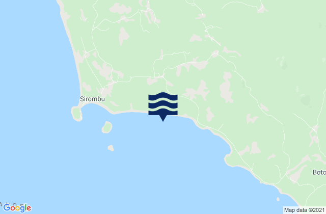Mapa de mareas Onolimbu, Indonesia