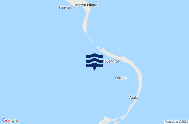 Mapa de mareas Onotoa, Kiribati