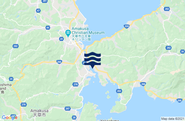 Mapa de mareas Oomon, Japan