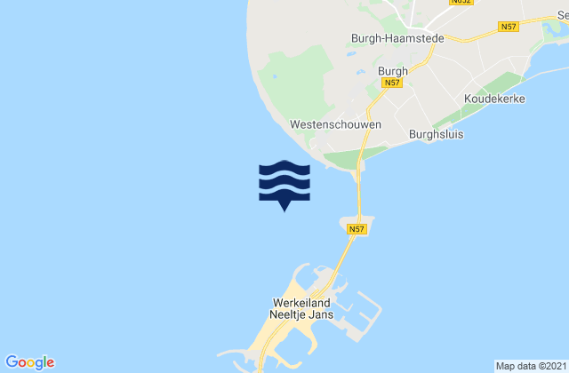 Mapa de mareas Oosterschelde 04, Netherlands