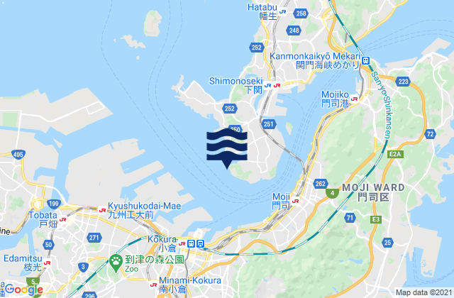 Mapa de mareas Ooyamanohana, Japan