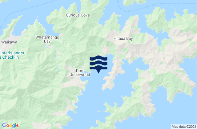 Mapa de mareas Opihi Bay, New Zealand
