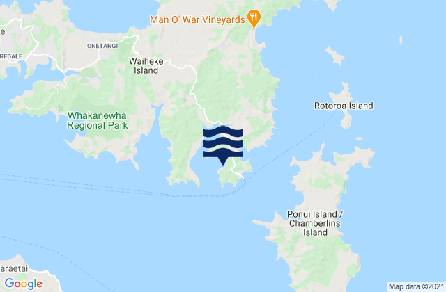 Mapa de mareas Orapiu Bay, New Zealand