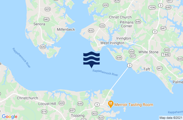 Mapa de mareas Orchard Point 1.0 mile south of, United States
