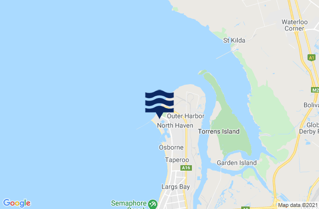 Mapa de mareas Ort Adelaide (Outer Harbor), Australia