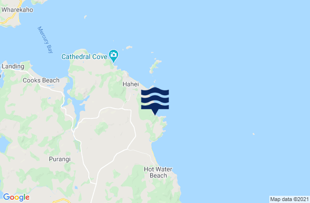 Mapa de mareas Orua Bay, New Zealand