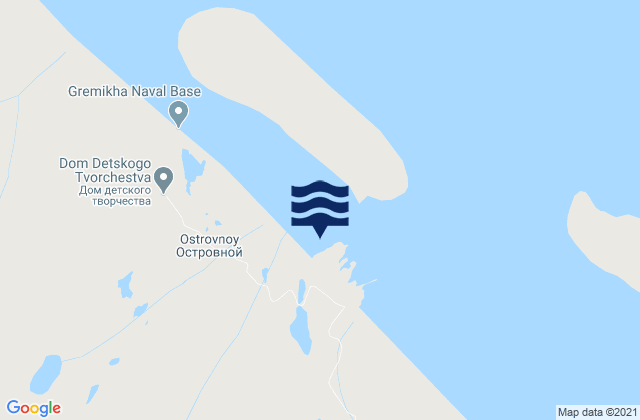Mapa de mareas Ostrovnoy, Russia