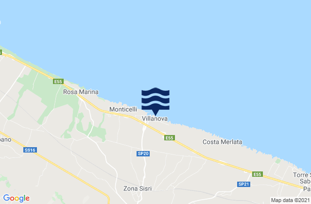 Mapa de mareas Ostuni, Italy