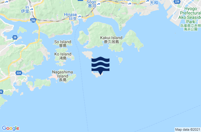 Mapa de mareas Otabu Shima, Japan