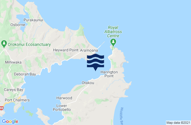 Mapa de mareas Otago Harbour Entrance (Spit Wharf), New Zealand