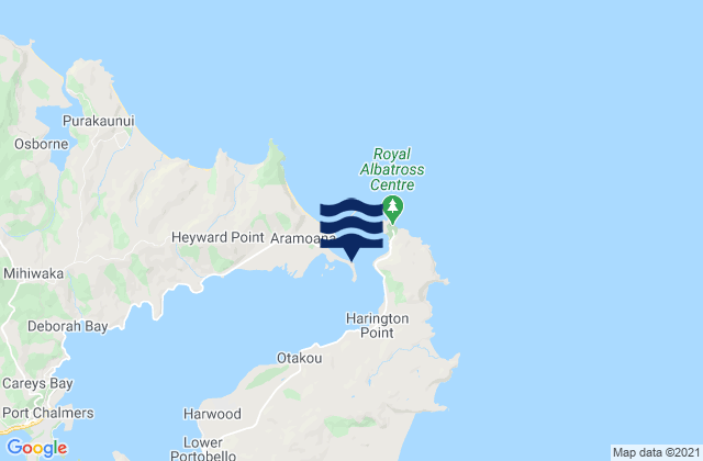 Mapa de mareas Otago Harbour Entrance - Spit Wharf, New Zealand