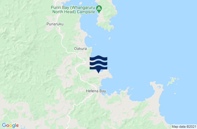 Mapa de mareas Otara Bay, New Zealand
