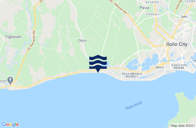 Mapa de mareas Oton, Philippines
