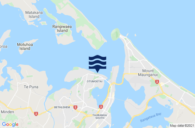 Mapa de mareas Otumoetai, New Zealand