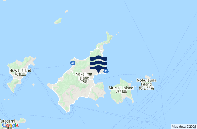 Mapa de mareas Oura (Sekito Seto), Japan