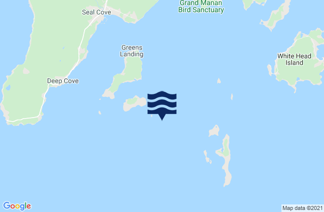Mapa de mareas Outer Wood Island, Canada