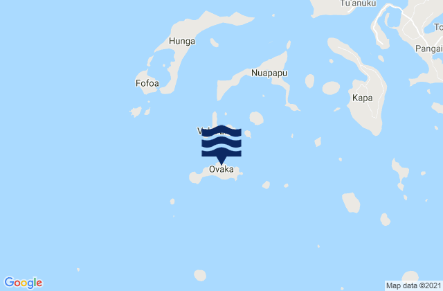 Mapa de mareas Ovaka Island, Tonga