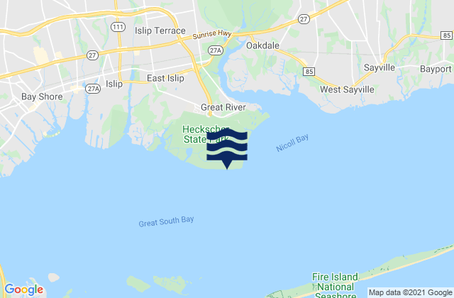 Mapa de mareas Overlook Beach, United States