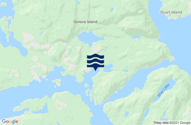Mapa de mareas Owen Bay, Canada