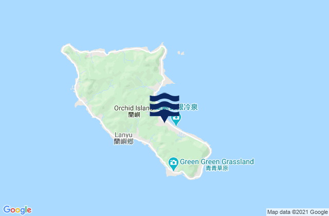 Mapa de mareas Pa-tai Wan (Lan Yu), Taiwan