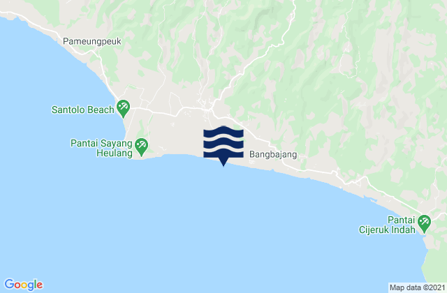 Mapa de mareas Paas Girang, Indonesia