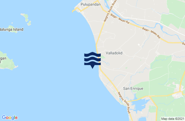 Mapa de mareas Pacol, Philippines