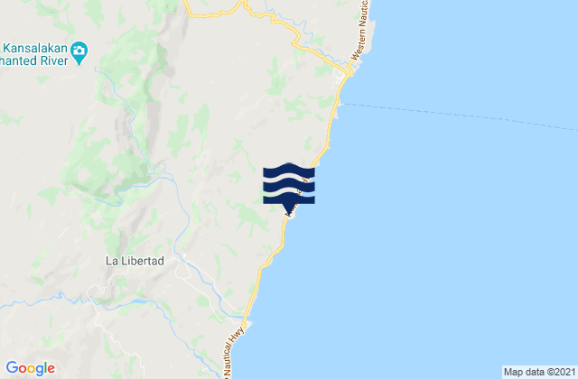 Mapa de mareas Padre Zamora, Philippines