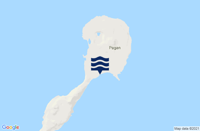 Mapa de mareas Pagan Island, Northern Mariana Islands