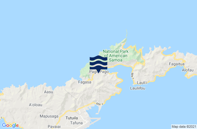 Mapa de mareas Pago Pago, American Samoa