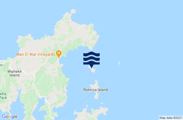 Mapa de mareas Pakatoa Island, New Zealand