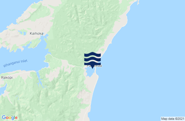 Mapa de mareas Pakawau Inlet, New Zealand