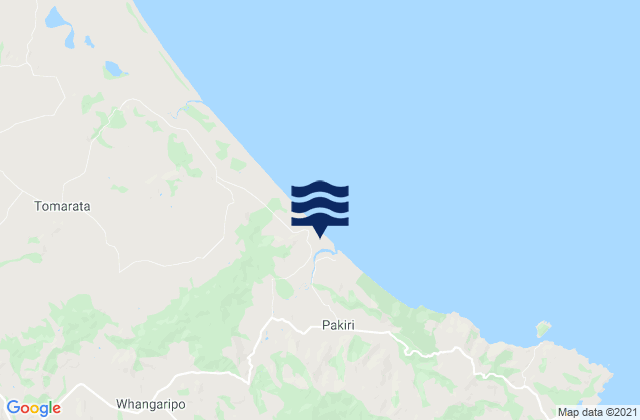 Mapa de mareas Pakiri Beach Auckland, New Zealand