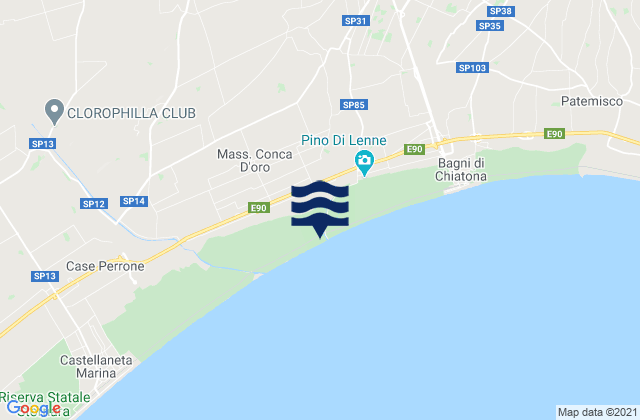 Mapa de mareas Palagianello, Italy