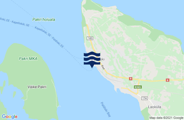 Mapa de mareas Paldiski, Estonia