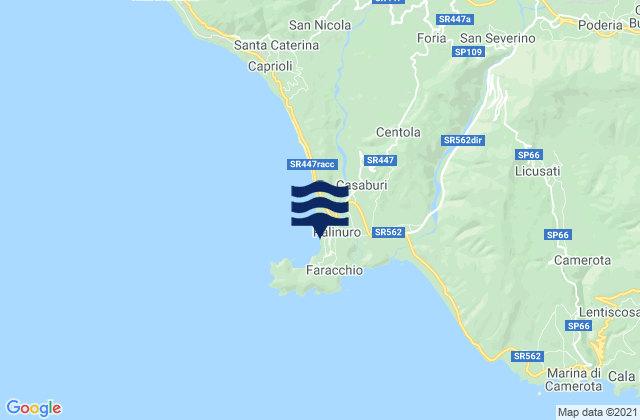 Mapa de mareas Palinuro, Italy