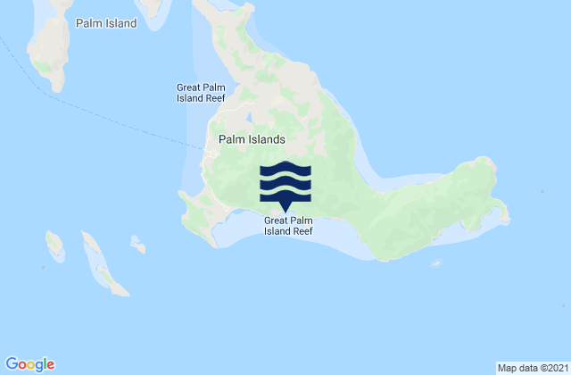 Mapa de mareas Palm Island, Australia