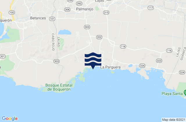 Mapa de mareas Palmarejo Barrio, Puerto Rico
