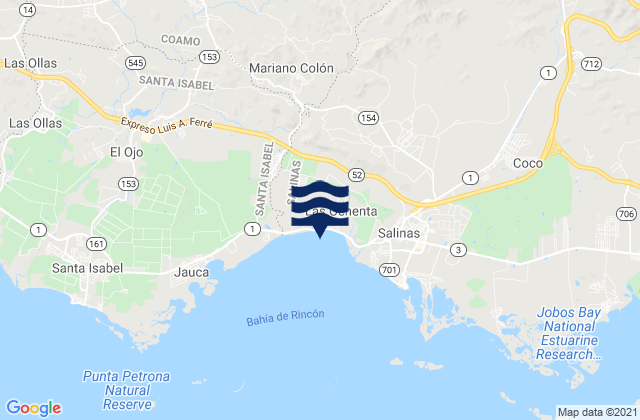 Mapa de mareas Palmarejo, Puerto Rico