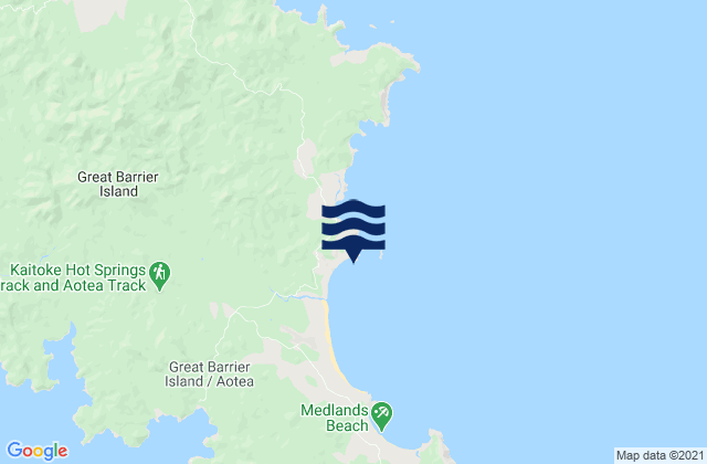 Mapa de mareas Palmers Island, New Zealand