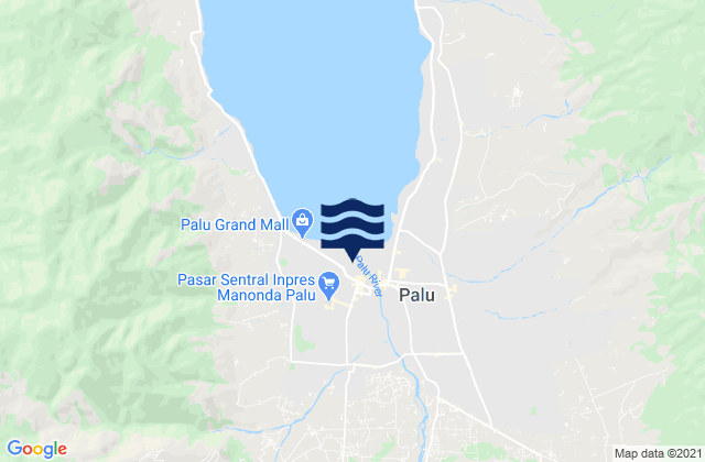 Mapa de mareas Palu, Indonesia