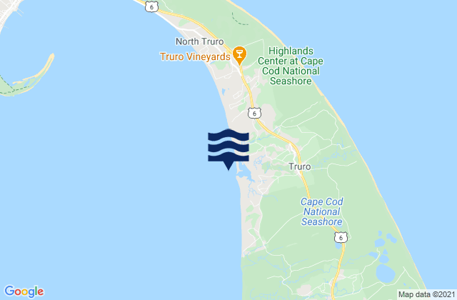 Mapa de mareas Pamet Harbor, United States