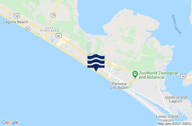Mapa de mareas Panama City Pier, United States