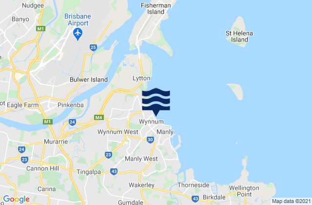 Mapa de mareas Pandanus Beach, Australia